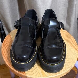 Dr. Marten Black Bethan Mary Janes Patent Leather Size 7